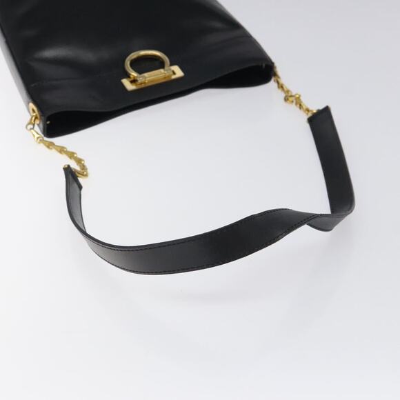 CELINE Shoulder Bag Leather Black Gold - Picture 7 of 12